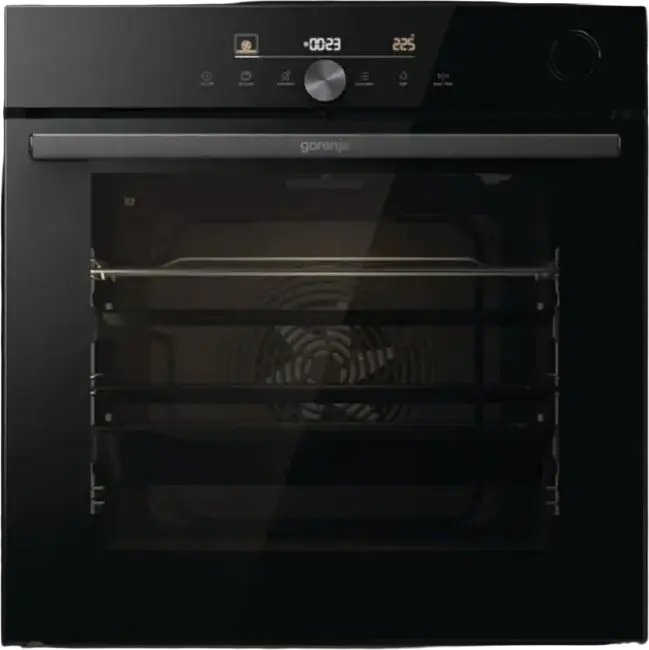 Cuptor Electric Incorporabil Gorenje BSA 6747 DGWI, 77L, Clasa Energetica A+, 23 Moduri de Incalzire, SteamAssist, AquaClean, Ghidaje Telescopice, Negru