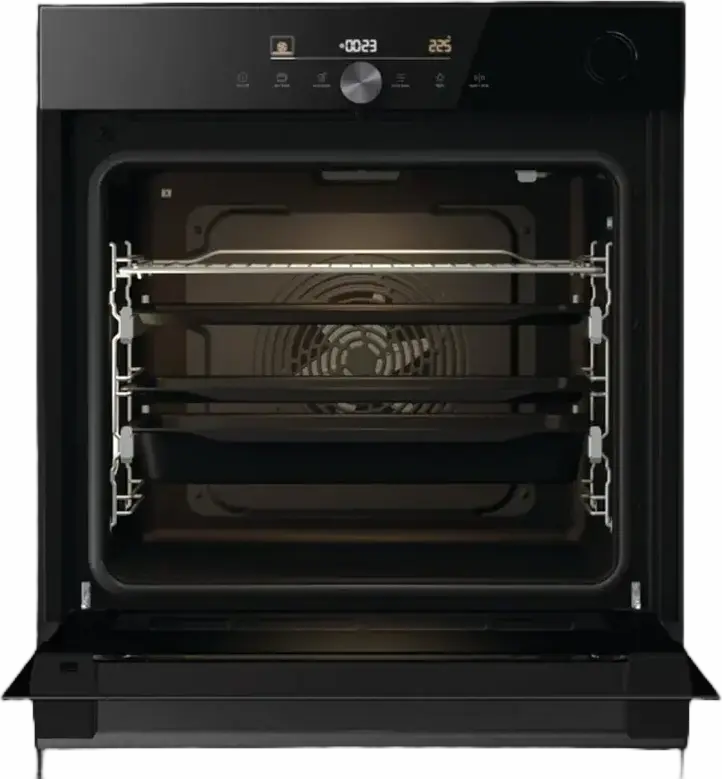 Cuptor Electric Incorporabil Gorenje BSA 6747 DGWI, 77L, Clasa Energetica A+, 23 Moduri de Incalzire, SteamAssist, AquaClean, Ghidaje Telescopice, Negru