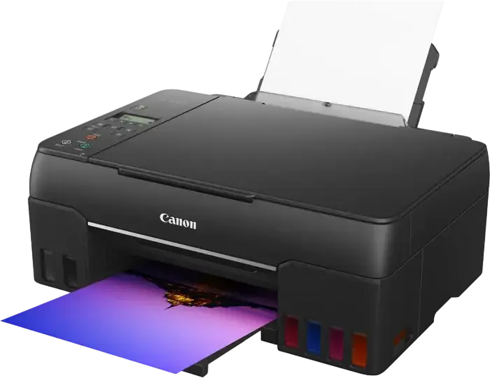 Canon PIXMA G640 3-in-1 Multifunctional Inkjet Printer, Refillable Ink Tank, Print Scan Copy, Wi-Fi, Borderless Photo Printing, Black
