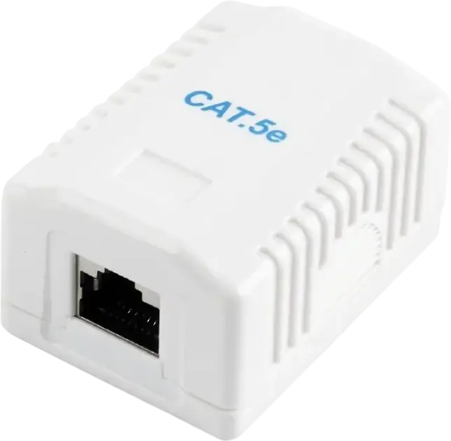 Priză pentru montare pe perete Cablexpert NCAC-1F5E-01, Alb