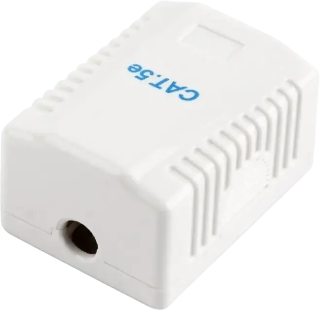 Cablexpert NCAC-1F5E-01 Single Port Surface Mount Box CAT.5e FTP RJ-45 8P8C KRONE Termination White, 53 x 40 x 30 mm