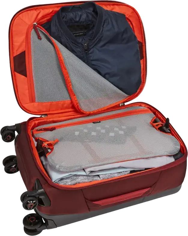 Geantă de Călătorie Thule Subterra Wheeled Duffel 33L, Trolley din Nailon 800D Rezistent la Apă, 4 Roți Multidirecționale, 55x35x23 cm, Unisex