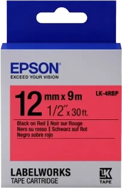 Epson LK-4RBP, 12mm x 9m