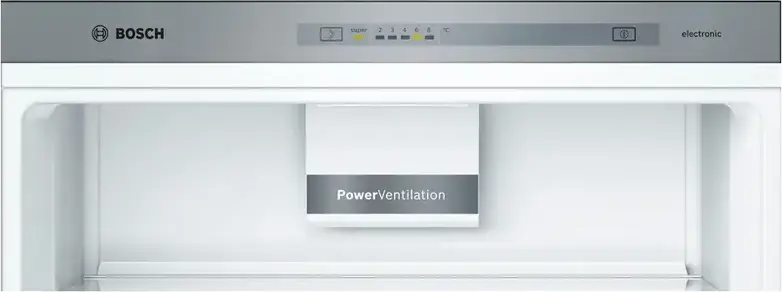 Frigider Combinat Bosch KGV58VLEAS, Volum Total 503L, Inox, Congelator Low Frost, Zona VitaFresh, Dimensiuni 191x70x77 cm, Clasa Energetica E