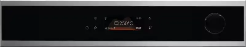 Встраиваемый электрический духовой шкаф Electrolux EOC8P39WX, 72 л, класс A+, пиролитическая очистка, Wi-Fi, TFT-дисплей, SteamCrisp, датчик температуры, нержавеющая сталь