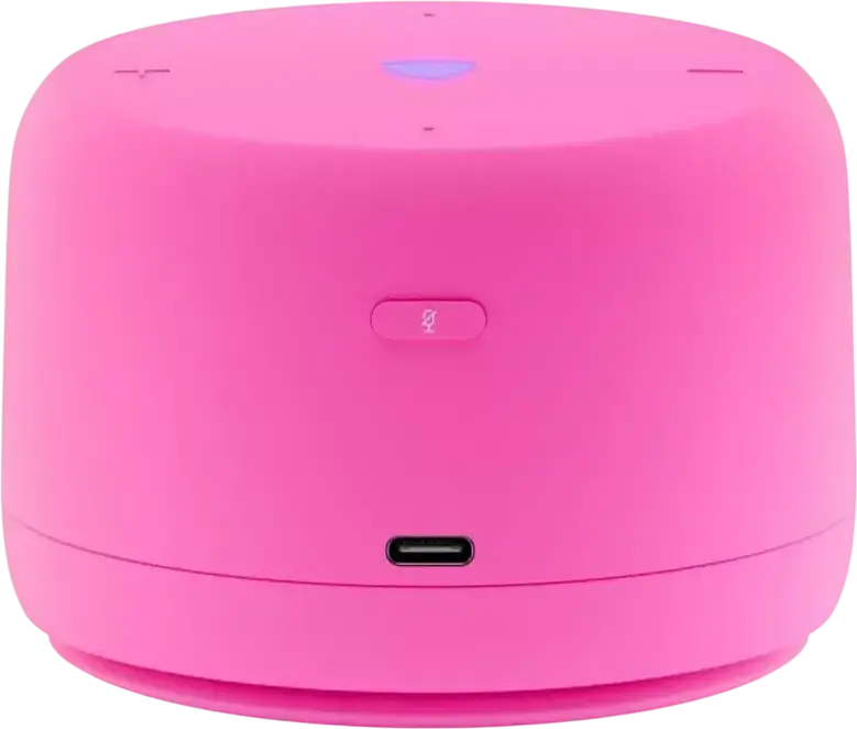 Yandex Station Light 2 Smart Speaker YNDX-00028PNK with Alice Voice Assistant, 6W RMS, Bluetooth 5.0, Wi-Fi, Matter Support, USB Type-C, Pink