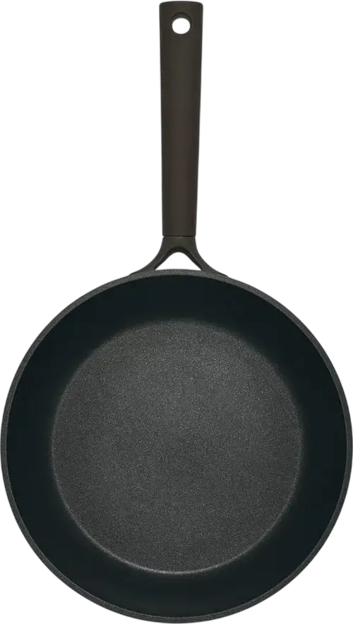 Tiga Resto Kitchenware Ascella 94011 28 cm, Aluminiu Turnat Reciclat, Antiaderent Pfluon Cookmark fara PTFE-PFOA, Compatibila Inductie, Negru