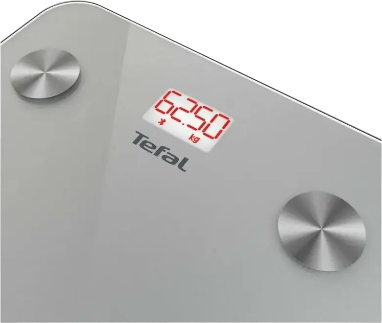 Tefal BM9600S1 Goodvibes Life Smart Body Scale, Bluetooth Connectivity, BMI Body Fat Water Bone Mass Metrics, Tempered Glass, 160kg Max, Silver