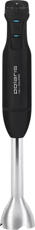 Blender Vertical Polaris PHB1510GL Silent, 1500W, 25 Nivele de Viteza, Mod Turbo, Braț din Oțel Inoxidabil, Bol de Sticlă 0.8L, Toator și Tel