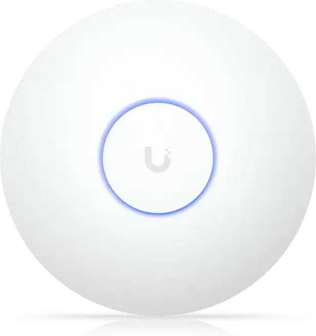 Ubiquiti UniFi U7-LR WiFi 7 Long-Range Access Point, 802.11be, 2.5 GbE PoE, 4.3 Gbps 5GHz, 688 Mbps 2.4GHz, MU-MIMO, Ceiling/Wall Mount, White