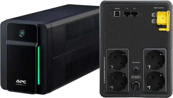 APC Back-UPS BX1600MI Line-Interactive UPS, 1600VA / 960W, Automatic Voltage Regulation (AVR), 6x IEC-320 C13 Outlets, Tower Form Factor, Black