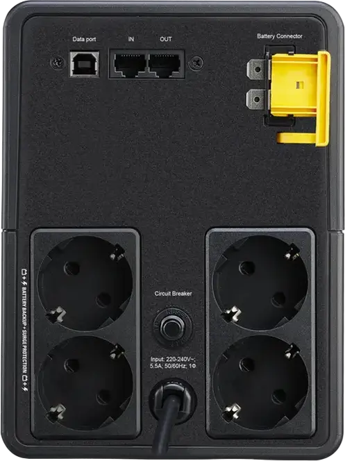 APC Back-UPS BX1600MI Line-Interactive UPS, 1600VA / 960W, Automatic Voltage Regulation (AVR), 6x IEC-320 C13 Outlets, Tower Form Factor, Black