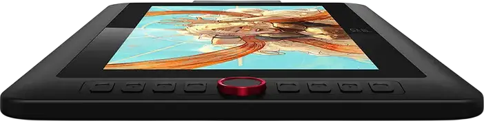 XP-Pen Artist 13.3 Pro V2 Graphics Tablet Pen Display, 13.3" Full-Laminated IPS FHD Screen, X3 Pro Stylus 16K Pressure, Red Dial, Black