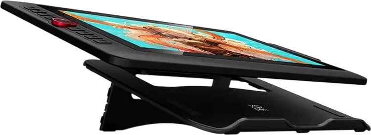 XP-Pen Artist 13.3 Pro V2 Graphics Tablet Pen Display, 13.3" Full-Laminated IPS FHD Screen, X3 Pro Stylus 16K Pressure, Red Dial, Black