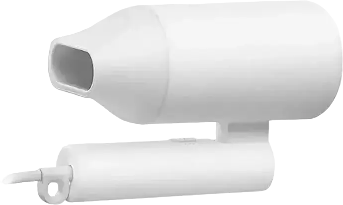 Xiaomi H101 Compact Foldable Hair Dryer, 1600W, 50 Million Negative Ions, Ceramic Heating, 2 Temp & 2 Speed Settings, Cold Air, White