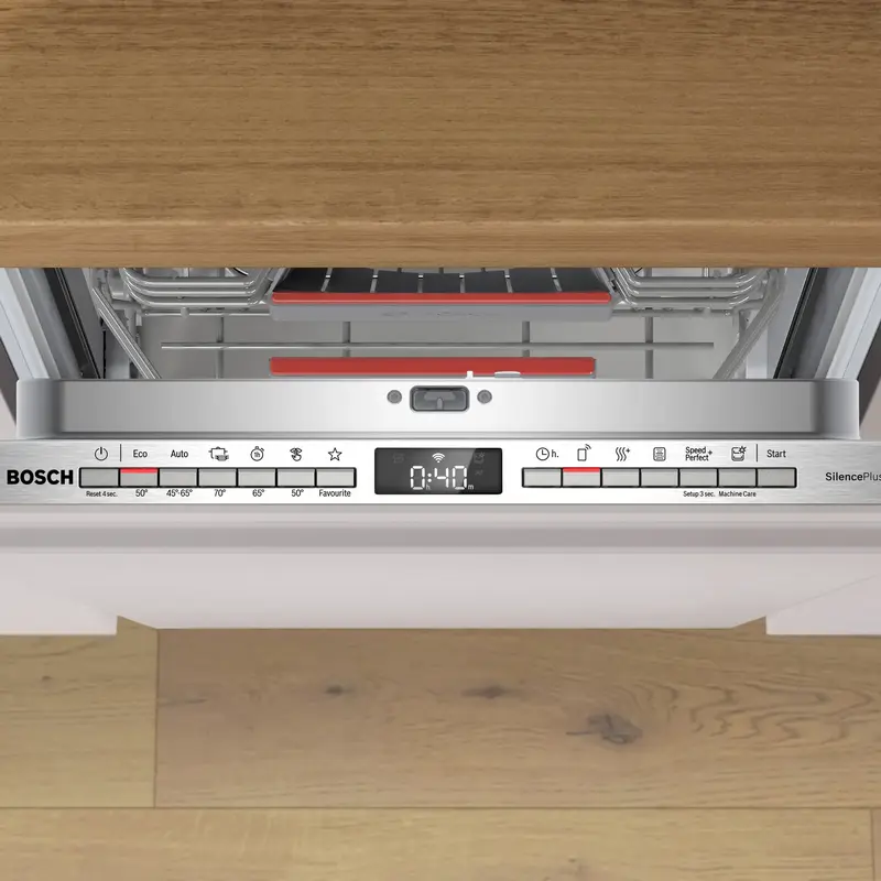 Bosch Serie 4 SPV4HMX49E Fully Integrated Dishwasher, 10 Place Settings, 6 Programs, Home Connect, AquaStop, ExtraDry, 44 dB, 44.8 cm Width