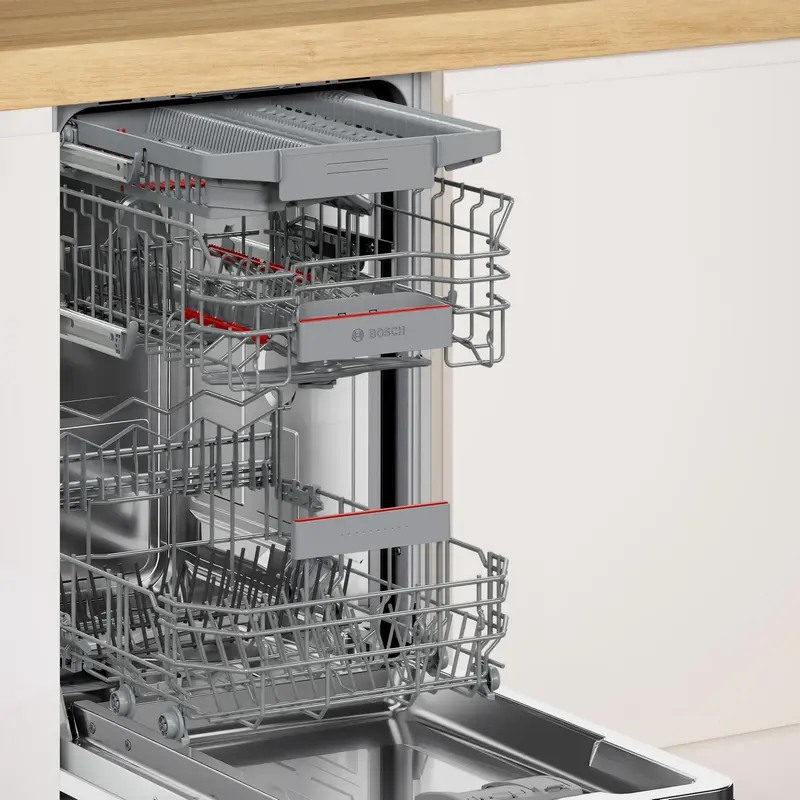 Bosch Serie 4 SPV4HMX49E Fully Integrated Dishwasher, 10 Place Settings, 6 Programs, Home Connect, AquaStop, ExtraDry, 44 dB, 44.8 cm Width