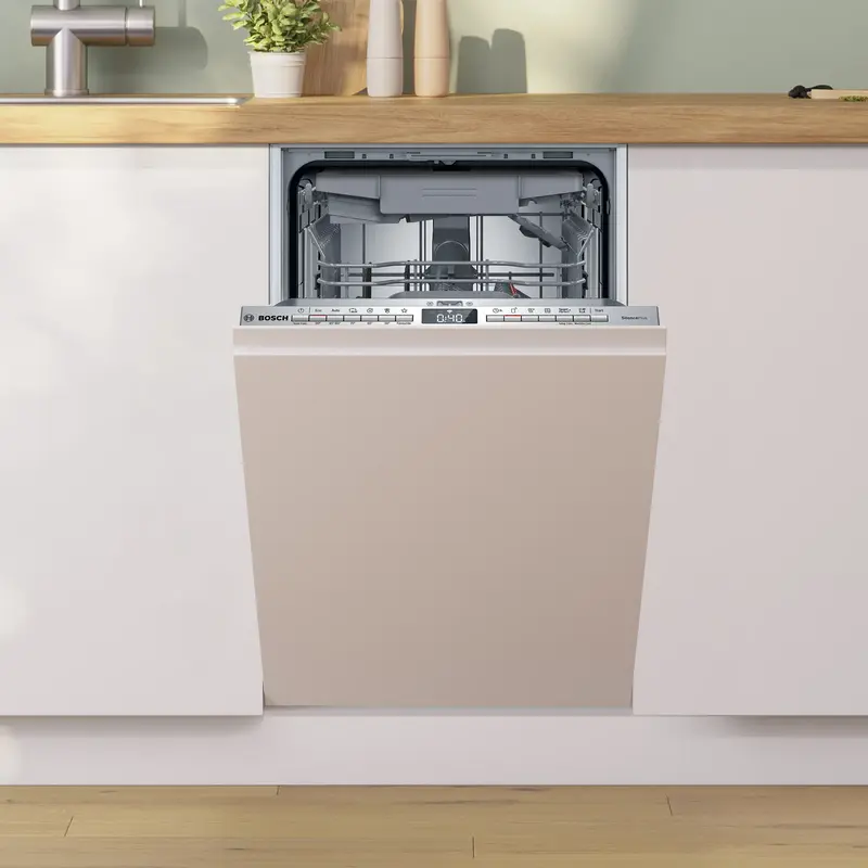 Bosch Serie 4 SPV4HMX49E Fully Integrated Dishwasher, 10 Place Settings, 6 Programs, Home Connect, AquaStop, ExtraDry, 44 dB, 44.8 cm Width