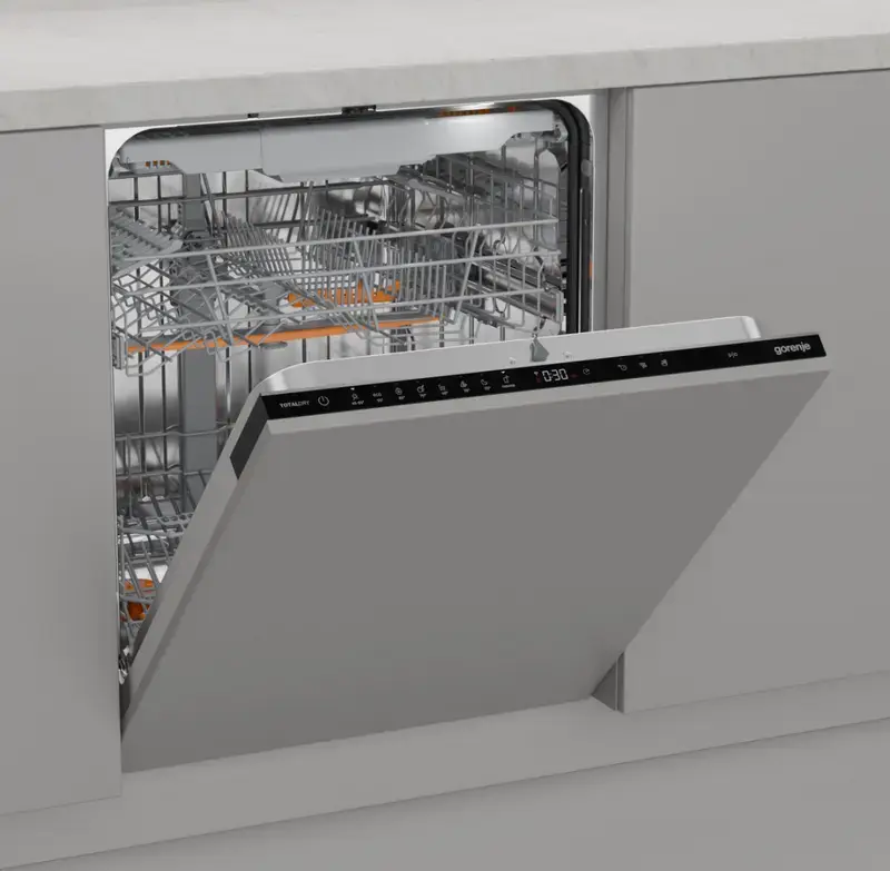 Gorenje GV673D63 Full Size Dishwasher, 16 Place Settings, Inverter PowerDrive Motor, A+++ Energy Class, AquaStop, ConnectLife, Black, 59.8 cm