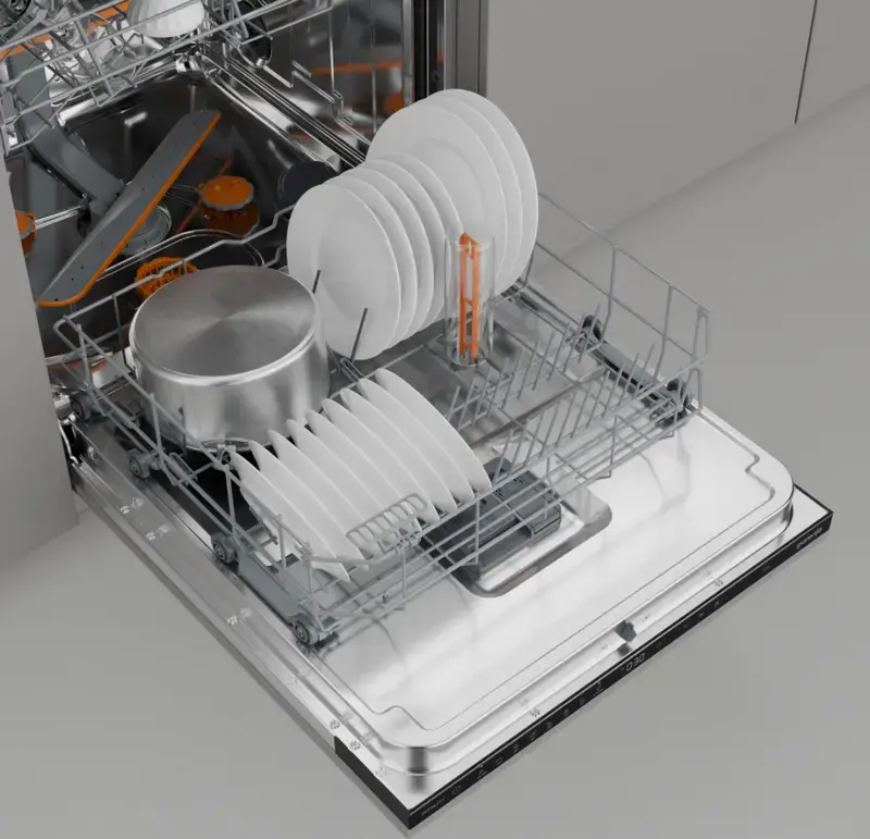 Gorenje GV673D63 Full Size Dishwasher, 16 Place Settings, Inverter PowerDrive Motor, A+++ Energy Class, AquaStop, ConnectLife, Black, 59.8 cm