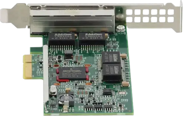 Adaptor de rețea Dell 540-BDRJ Quad Port 1GbE BASE-T, Controler Broadcom 5719, PCI Express 2.1, RJ-45, Full Height pentru servere PowerEdge