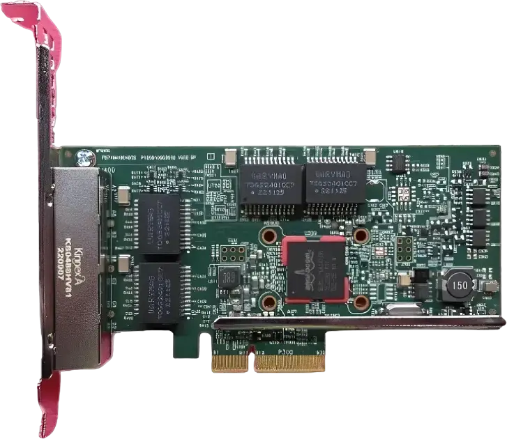 Adaptor de rețea Dell 540-BDRJ Quad Port 1GbE BASE-T, Controler Broadcom 5719, PCI Express 2.1, RJ-45, Full Height pentru servere PowerEdge