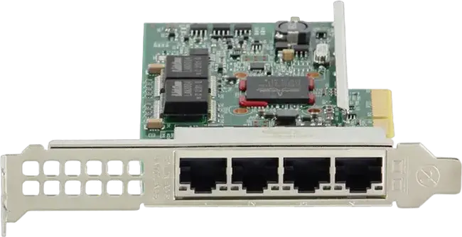 Adaptor de rețea Dell 540-BDRJ Quad Port 1GbE BASE-T, Controler Broadcom 5719, PCI Express 2.1, RJ-45, Full Height pentru servere PowerEdge