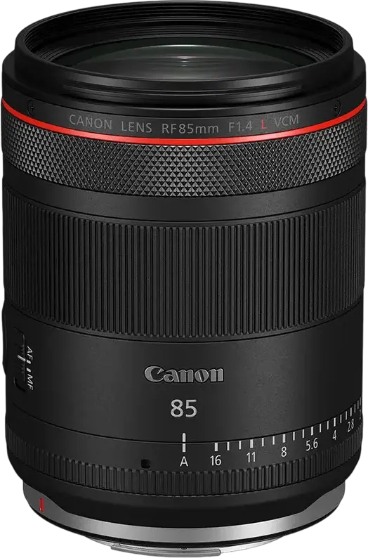 Canon RF 85mm f/1.4 L VCM Prime Lens for RF Mount, Full-Frame, f/1.4 Max Aperture, VCM AF Motor, Weather Sealed, 67mm Filter, ET-73C Hood