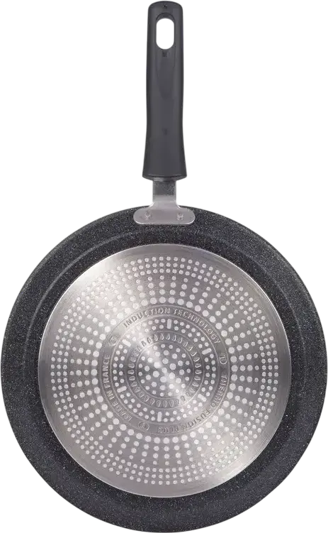 Tigaita pentru clatite Tefal G2813872 Black Stone, 25 cm Aluminiu cu Strat Neaderent Mineralia+, Indicator Termic Thermo-Signal, Compatibila Inductie