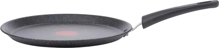 Tigaita pentru clatite Tefal G2813872 Black Stone, 25 cm Aluminiu cu Strat Neaderent Mineralia+, Indicator Termic Thermo-Signal, Compatibila Inductie