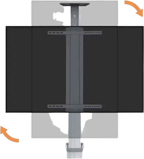 Мобильный кронштейн для ТВ Reflecta 70VCP-Shelf, белый, для экранов 37"-70" до 70 кг, регулируемая высота 125-160 см, наклон +5°/-12°, с полками для оборудования и камеры