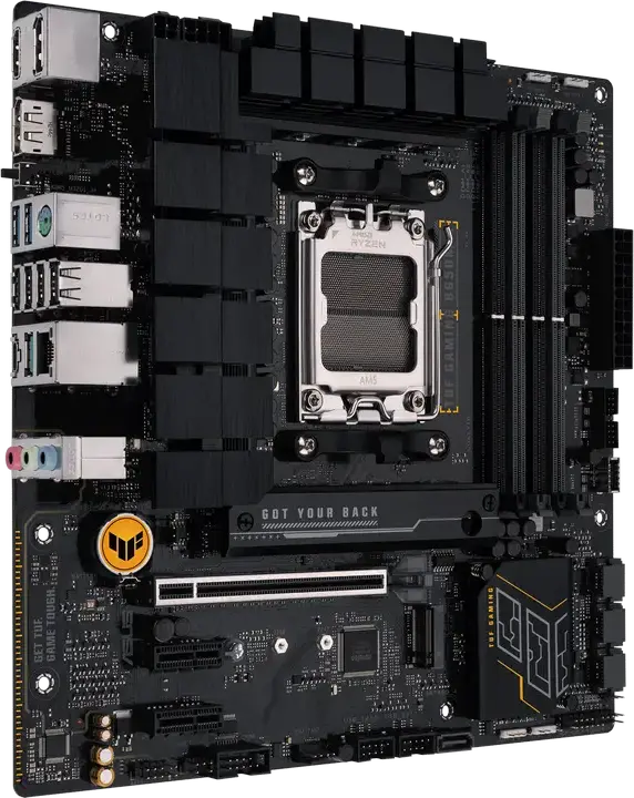 Placa de bază ASUS TUF GAMING B650M-E AM5 AMD B650 Micro-ATX, DDR5 7600+ MHz (OC), M.2 PCIe 5.0, Ethernet Realtek 2.5Gb, BIOS FlashBack