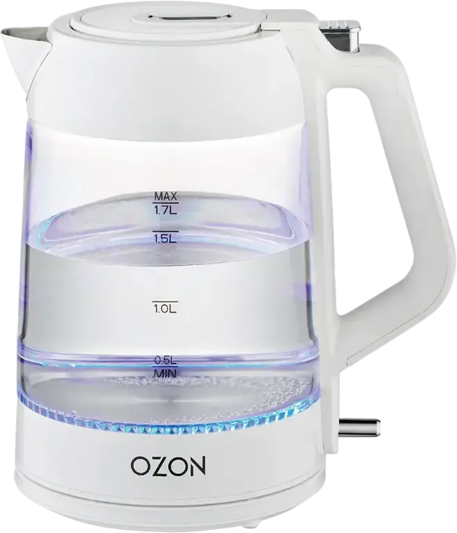Fierbător electric OZON EKC-1705A-GS, Alb