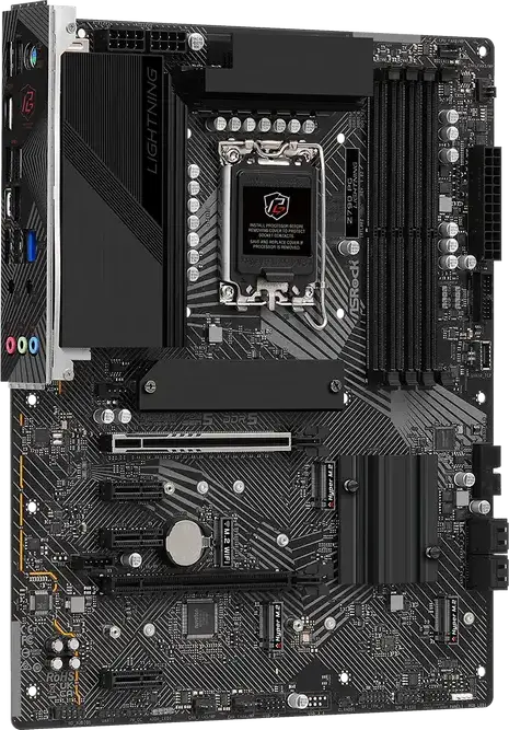 Материнская плата ASRock Z790 PG LIGHTNING LGA1700 Intel Z790 ATX DDR5 7200МГц OC 128ГБ PCIe 5.0 4x Hyper M.2 2.5G LAN Питание 14+1+1 фазы