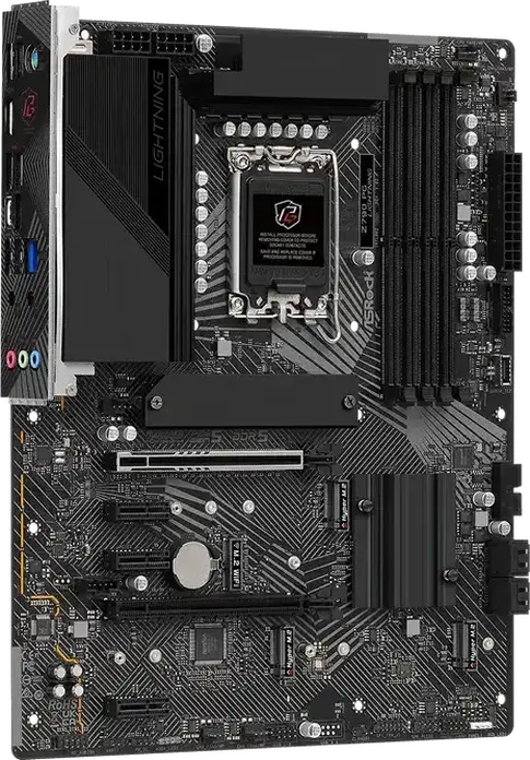 Материнская плата ASRock Z790 PG LIGHTNING LGA1700 Intel Z790 ATX DDR5 7200МГц OC 128ГБ PCIe 5.0 4x Hyper M.2 2.5G LAN Питание 14+1+1 фазы