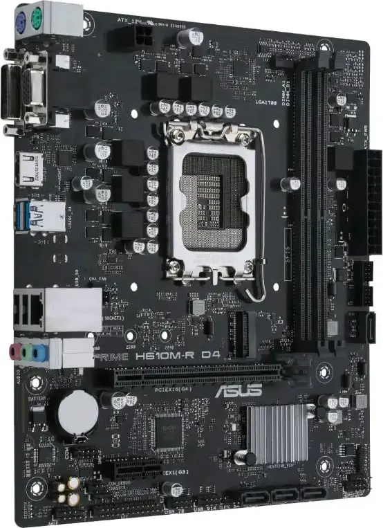 Placă de bază ASUS PRIME H610M-R D4-SI, LGA1700, Intel H610, Micro-ATX