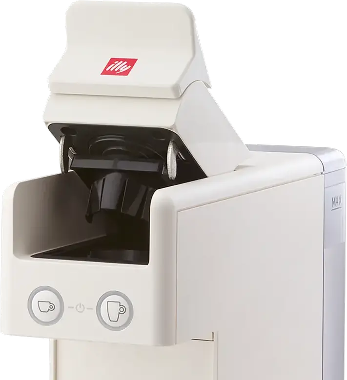 illy Y3.3 iperEspresso Capsule Coffee Machine, 19 Bar Pump Pressure, 1250W, 0.75L Water Tank, ABS Plastic, Color: White, Two-Stage Extraction System