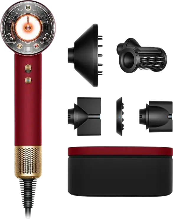 Dyson Supersonic Nural HD16 Hair Dryer, 1600W, 4 Temperature Settings, 3 Airflow Modes, Cool Shot, with Diffuser and Concentrator Nozzles