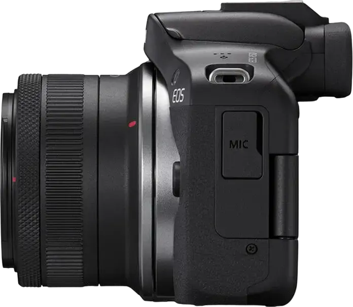 Canon EOS R50 Mirrorless Camera with RF-S 18-45mm Lens, 24.2MP APS-C CMOS Sensor, DIGIC X Processor, 4K UHD Video, Dual Pixel CMOS AF II, Wi-Fi, Bluetooth