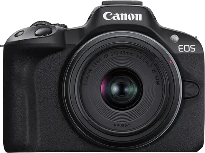 Aparat Foto Mirrorless Canon EOS R50 & RF-S 18-45mm f/4.5-6.3 IS STM KIT