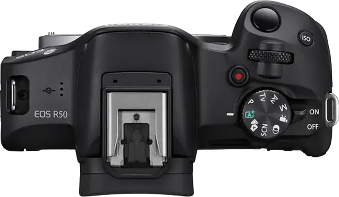 Canon EOS R50 Mirrorless Camera with RF-S 18-45mm Lens, 24.2MP APS-C CMOS Sensor, DIGIC X Processor, 4K UHD Video, Dual Pixel CMOS AF II, Wi-Fi, Bluetooth