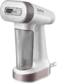Tefal Pure Force DT8720E0 2-in-1 Handheld Garment Steamer and Iron, 1800W, 180ml Removable Tank, Vertical & Horizontal Use, 90g/min Boost, White/Cinnamon