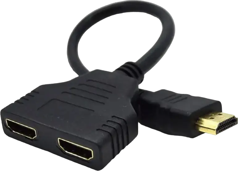 Adaptor Video Cablexpert DSP-2PH4-04, HDMI (M) - , 0,1m, Negru