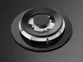Electrolux KGG6456K Built-in Gas Hob, 4 Burners with WOK, Tempered Glass Surface, Cast Iron Grates, Gas-control Safety, 59.5 cm, Black