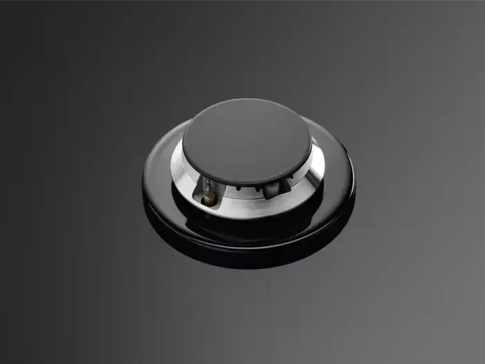Electrolux KGG6456K Built-in Gas Hob, 4 Burners with WOK, Tempered Glass Surface, Cast Iron Grates, Gas-control Safety, 59.5 cm, Black