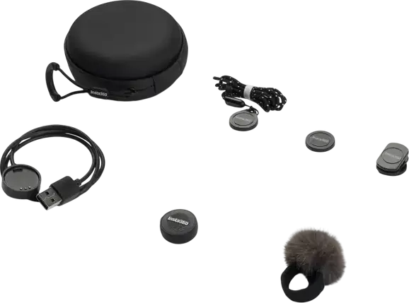 Microfon portabil pentru înregistrare vocală Insta360 Mic Air Transmitter, Fără fir, Negru