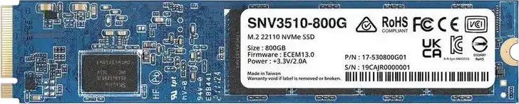Unitate SSD SYNOLOGY SNV3510-800G, 800GB