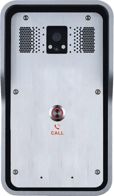 Fanvil i18S SIP Video Intercom, 2 SIP Lines, HD Camera & Audio, IP65 Waterproof IK10 Vandal-Resistant Cast Aluminum, PoE, Grey
