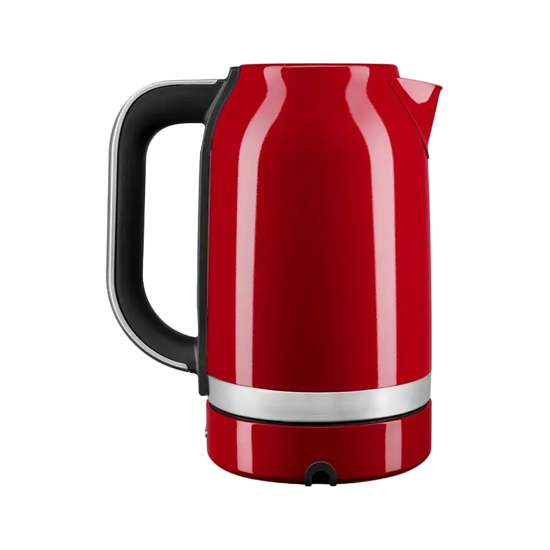 Fierbător electric KitchenAid 5KEK1701EER, 1.7 L, Oțel Inoxidabil, 2400W, Control Variabil de Temperatură (50-100°C), Empire Red, Oprire Automată