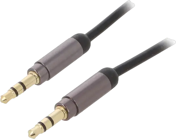 Audio Adaptor Cablexpert CCAP-444-0.75M, 3.5mm 3-pin (M) - 3.5mm 3-pin (M), 0,75m, Negru
